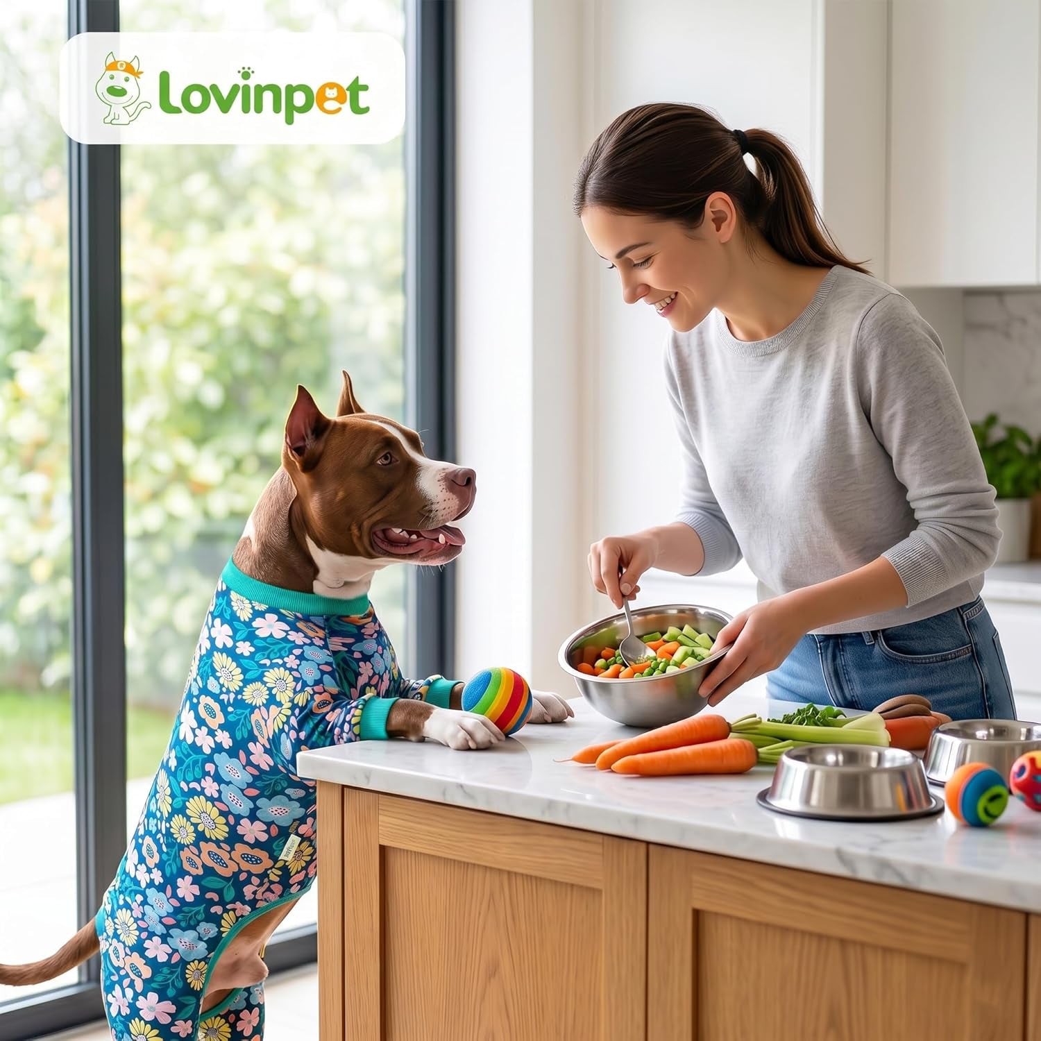 Onsie for Dog after Surgery Big Dogs, Big Dog Clothes, Post Surgery Onesie, Lightweight Fabric Pitbull Dog Pullover Pajamas, Puppy Pajamas, Pitbull Clothes, Blue Green M