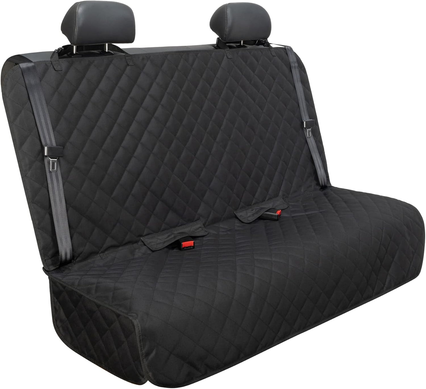 Heavy-Duty Waterproof Nonslip Pet Car Seat Cover Protector for Dogs - Universal Fit for Vehicles, Trucks & SUVs (Black)