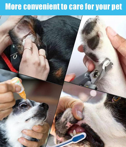 Pet Grooming Hammock with Anti-Splash Nail Clippers, Grooming Gloves,Dog Grooming Sling for Bathing Grooming and Nail Trimming-S (-Cwdc0001)